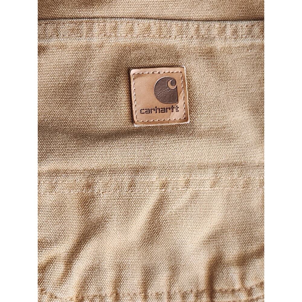Carhartt Dungaree Fit Carpenter Pants 31x30 Brown Workwear Canvas Utility - Picture 6 of 10